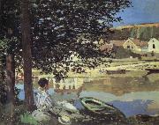 Claude Monet Au Bord de l-Eau,Bennecourt Germany oil painting artist